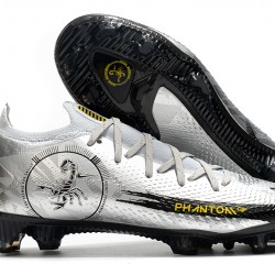 Nike Phantom Scorpion Elite FG Mens Silver Black Football Boots