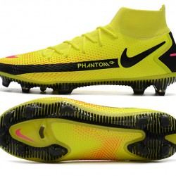 Nike Phantom GT Elite Dynamic Fit FG Black Yellow Peach Football Boots