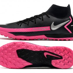 Nike Phantom GT Elite Dynamic Fit TF Black Silver Peach Football Boots