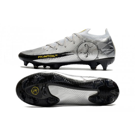 Nike Phantom Scorpion Elite FG Mens Silver Black Football Boots