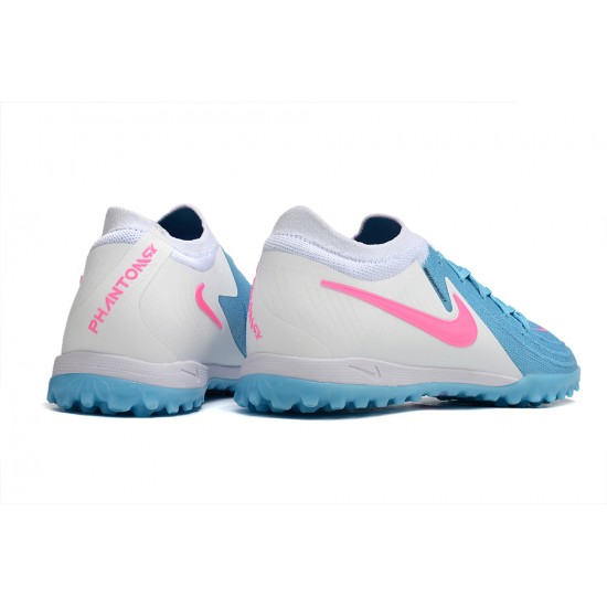 Nike Phantom GX II Elite TF Blue White Men's Football Boots Nike Phantom GX II Elite TF Blue White Men's Football Boots