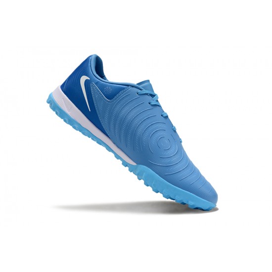 Nike Phantom GX II ACAD LV8 TF Blue White Men's Football Boots Nike Phantom GX II ACAD LV8 TF Blue White Men's Football Boots