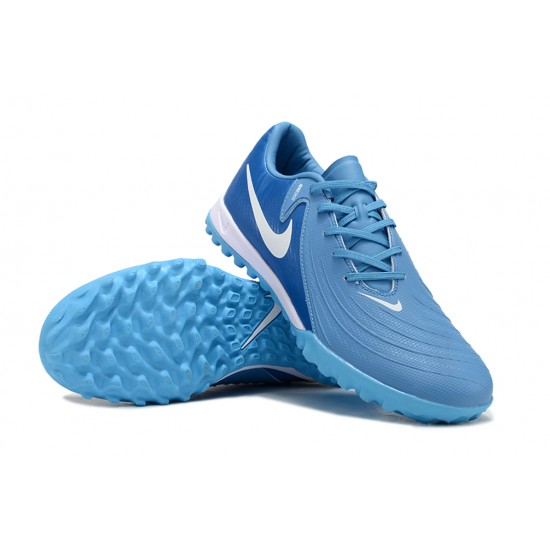 Nike Phantom GX II ACAD LV8 TF Blue White Men's Football Boots Nike Phantom GX II ACAD LV8 TF Blue White Men's Football Boots