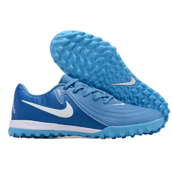 Nike Phantom GX II ACAD LV8 TF Blue White Men's Football Boots Nike Phantom GX II ACAD LV8 TF Blue White Men's Football Boots