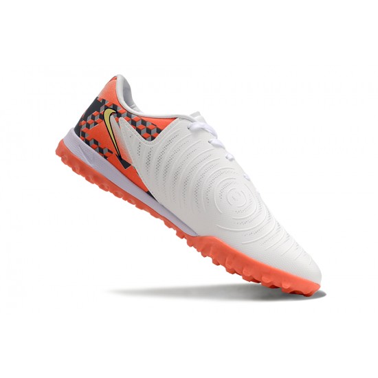 Nike Phantom GX II ACAD LV8 TF White Orange Men's Football Boots Nike Phantom GX II ACAD LV8 TF White Orange Men's Football Boots