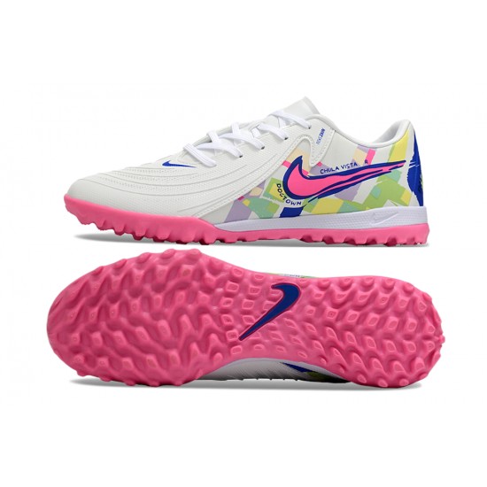 Nike Phantom GX II ACAD LV8 TF White Pink Men's Football Boots Nike Phantom GX II ACAD LV8 TF White Pink Men's Football Boots