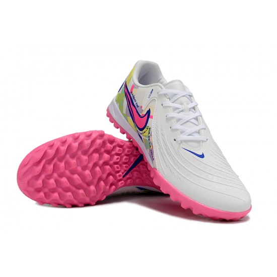 Nike Phantom GX II ACAD LV8 TF White Pink Men's Football Boots Nike Phantom GX II ACAD LV8 TF White Pink Men's Football Boots
