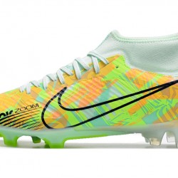Nike Air Zoom Mercurial Superfly IX Academy FG White Green Black Football Boots 