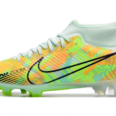 Nike Air Zoom Mercurial Superfly IX Academy FG White Green Black Football Boots 