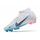 Nike Air Zoom Mercurial Superfly IX Academy High FG Beige Blue Pink Football Boots