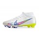 Nike Air Zoom Mercurial Superfly IX Academy High FG Beige Yellow Pink Football Boots 