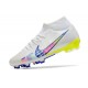 Nike Air Zoom Mercurial Superfly IX Academy High FG Beige Yellow Pink Football Boots