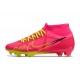 Nike Air Zoom Mercurial Superfly IX Academy High FG Red Yellow Black Football Boots