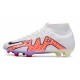 Nike Air Zoom Mercurial Superfly IX Academy High FG White Peach Purple Football Boots