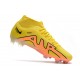 Nike Air Zoom Mercurial Superfly IX Academy High FG Yellow Black Football Boots
