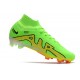 Nike Air Zoom Mercurial Superfly IX Elite FG High Green Gold Football Boots