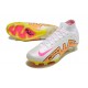 Nike Air Zoom Mercurial Superfly IX Elite FG High White Yellow Peach Football Boots