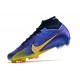 Nike Air Zoom Mercurial Superfly IX Elite FG High Yellow Blue Black Football Boots