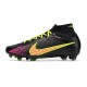 Nike Air Zoom Mercurial Superfly IX Elite High FG Black Yellow Pink Football Boots