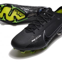 Nike Air Zoom Mercurial Vapor XV Elite FG Black Green Football Boots 