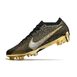 Nike Air Zoom Mercurial Vapor XV Elite FG Gold Black Football Boots 