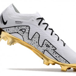 Nike Air Zoom Mercurial Vapor XV Elite FG Gold Black White Football Boots 