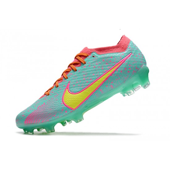 Nike Air Zoom Mercurial Vapor XV Elite FG Green Pink Yellow Football Boots