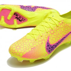 Nike Air Zoom Mercurial Vapor XV Elite FG Pink Yellow Purple Football Boots 