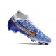 Nike Air Zoom Mercurial Vapor XV MDS Elite FG Blue Gold White Football Boots