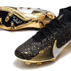 Nike Air Zoom Mercurial Vapor XV MDS Elite FG Gold Silver Football Boots 