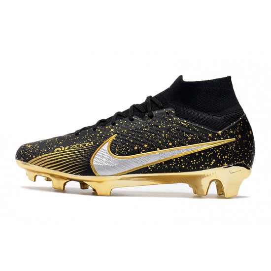 Nike Air Zoom Mercurial Vapor XV MDS Elite FG Gold Silver Football Boots