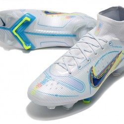 Nike Mercurial Superfly 8 Elite High FG Grey Green Foobtall Boots 