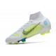 Nike Mercurial Superfly 8 Elite High FG Yellow Green White Football Boots