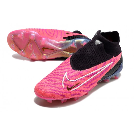 Nike Phantom GX Elite DF Link FG Peach Black High Football Boots