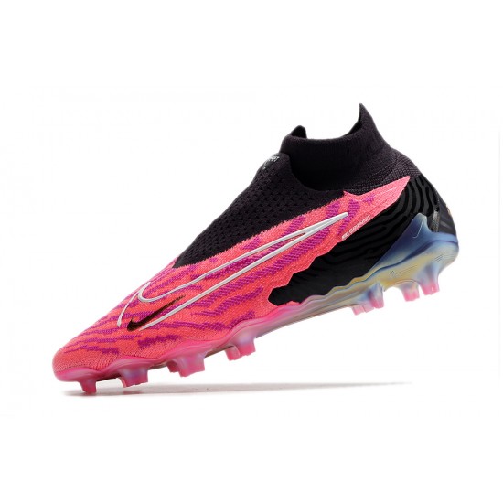 Nike Phantom GX Elite DF Link FG Peach Black High Football Boots