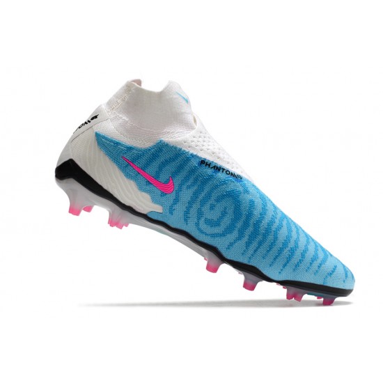 Nike Phantom GX Elite FG Blue White Pink High Football Boots