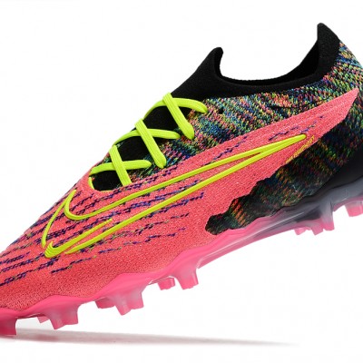 Nike Phantom GX Elite FG Peach Black Green Low Football Boots 