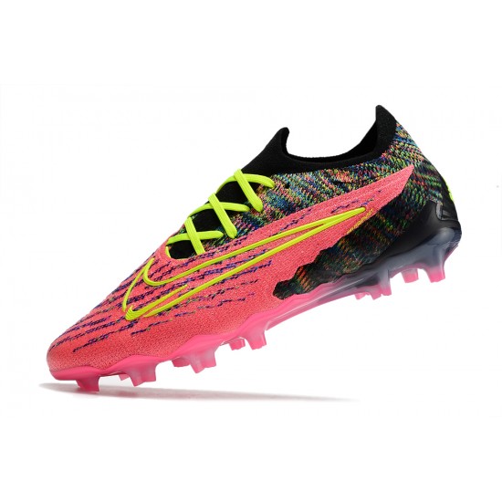 Nike Phantom GX Elite FG Peach Black Green Low Football Boots