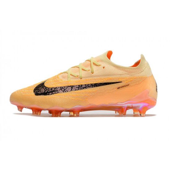 Nike Phantom GX Elite FG Yellow Black Low Football Boots