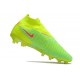 Nike Phantom GX Elite FG Yellow Green High Football Boots