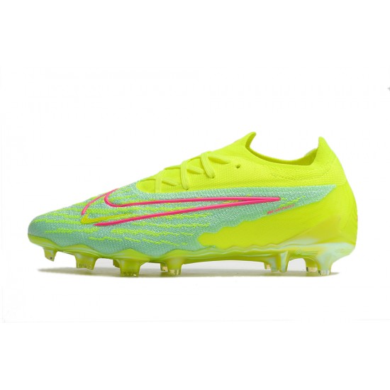 Nike Phantom GX Elite FG Yellow Green Low Football Boots