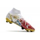 Nike Superfly 8 Elite FG White Black Yellow Red Football Boots