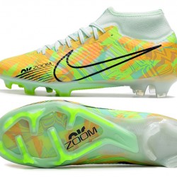 Nike Air Zoom Mercurial Superfly IX Academy FG White Green Black Football Boots 