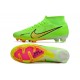 Nike Air Zoom Mercurial Superfly IX Academy High FG Green Orange Football Boots