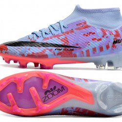 Nike Air Zoom Mercurial Superfly IX Academy High FG Purple Orange Black Football Boots 