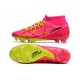 Nike Air Zoom Mercurial Superfly IX Academy High FG Red Yellow Black Football Boots