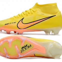 Nike Air Zoom Mercurial Superfly IX Academy High FG Yellow Black Football Boots 