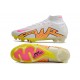 Nike Air Zoom Mercurial Superfly IX Elite FG High White Yellow Peach Football Boots