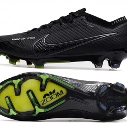 Nike Air Zoom Mercurial Vapor XV Elite FG Black Green Football Boots 