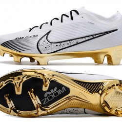 Nike Air Zoom Mercurial Vapor XV Elite FG Gold Black White Football Boots 